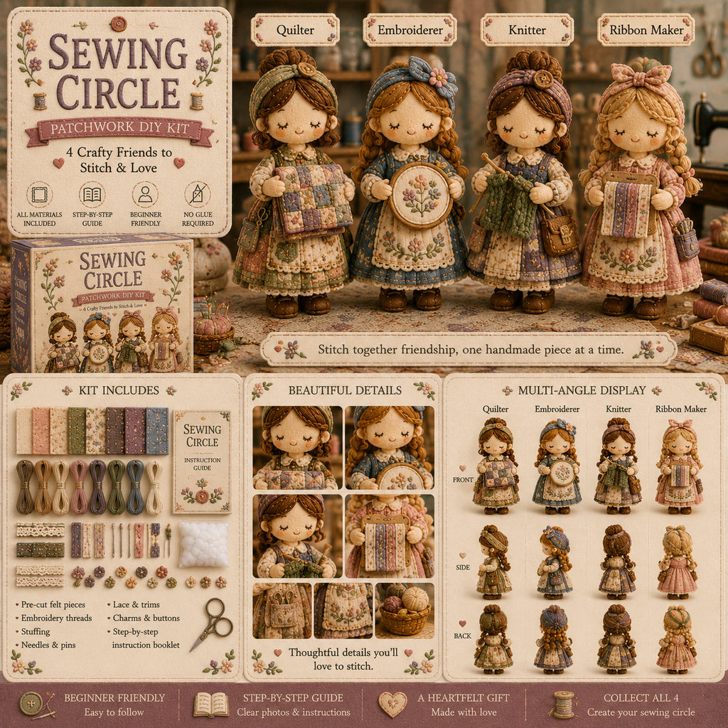 🎁Utolsó nap: Élvezd a 49% kedvezményt! 🧵 Miniatűr patchwork készlet a Miniature World sorozatból.