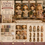 🎁Utolsó nap: Élvezd a 49% kedvezményt! 🧵 Miniatűr patchwork készlet a Miniature World sorozatból.