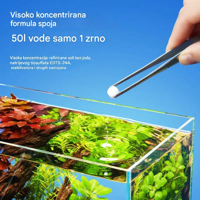 🐟【300 tableta】💧 Šumeće tablete za čišćenje vode u akvariju i ribnjaku, tablete za oksigenaciju akvarija 🔥