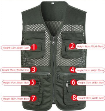 🔥Ležerni funkcionalni prsluk s više džepova【XL-4XL】