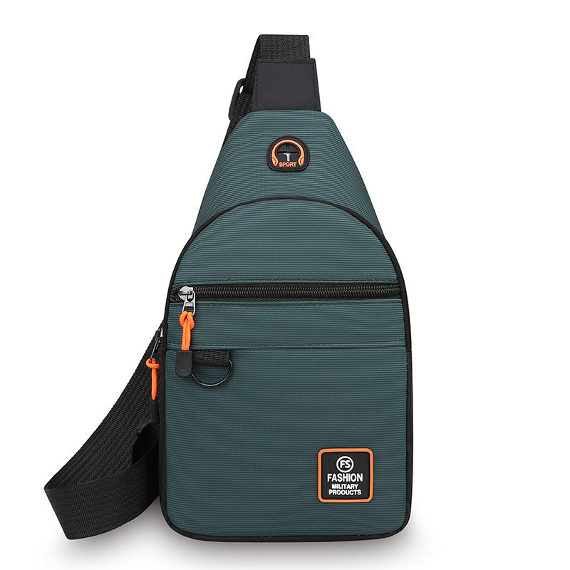 【Compra 1, llévate 1 gratis】🎒 ✨ Bolso bandolera impermeable con múltiples bolsillos: almacenamiento organizado, correa ajustable, conector para auriculares