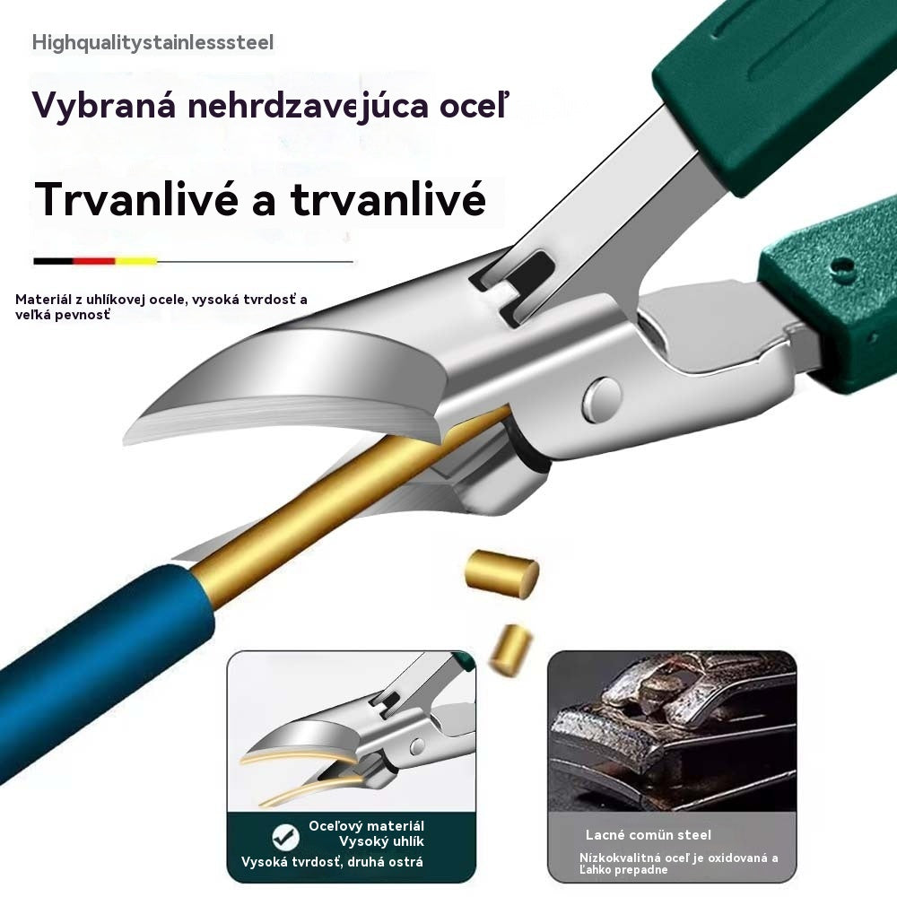 🔥🔥 Klieštiky na nechty s ochranou proti striekajúcej vode s ostrím zahnutým pod uhlom 25° (sada 3 kusov)