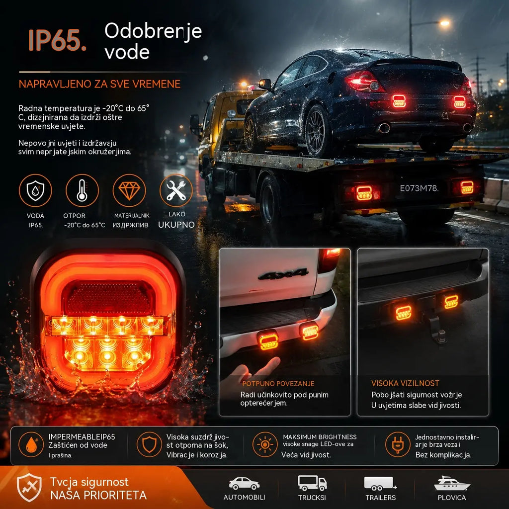 🚦【Univerzalno 12V/24V】🚦 LED svjetlo za prikolicu automobila