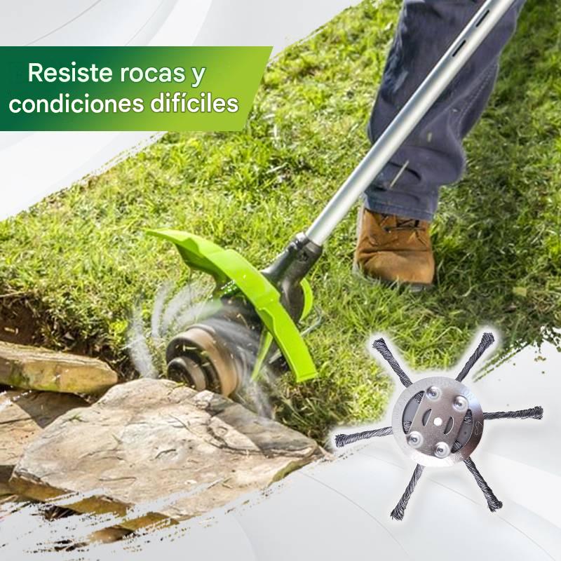 Cabezal de corte reemplazable para cortacésped/desbrozadora - cabezal de corte de acero para cortar césped