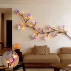 ✨ Prilagodljive LED lučke v obliki vzpenjajoče se veje z metulji - ustvarite čarobno in prijetno vzdušje v vašem domu 🦋💡