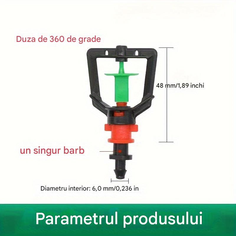 【50 kusov】360-stupňový rotačný skleníkový mikropostrekovač