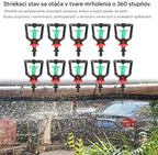 【50 kusov】360-stupňový rotačný skleníkový mikropostrekovač