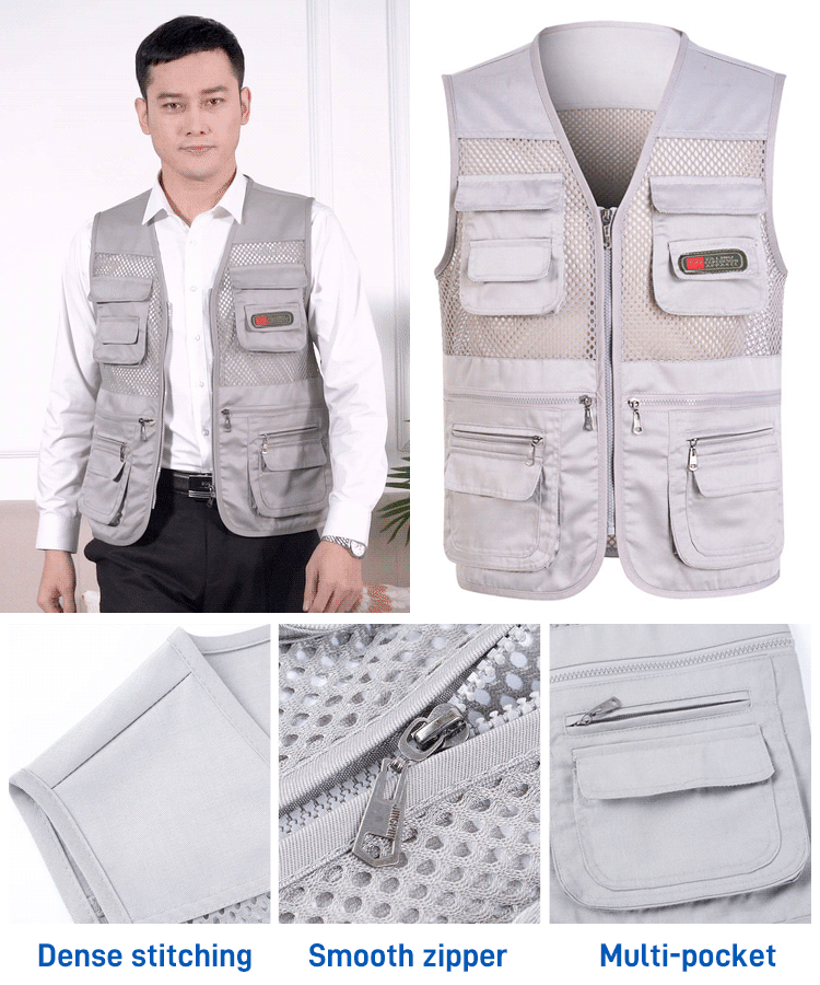 🔥Ležerni funkcionalni prsluk s više džepova【XL-4XL】
