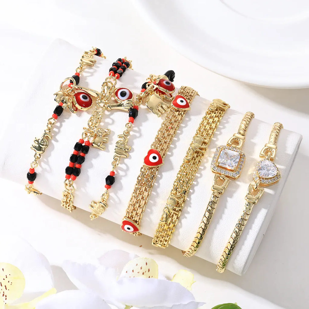 📿 OFERTA LIMITOWANA CZASOWO: 50% ZNIŻKI! 🌀 Bransoletka boho z zawieszkami i słoniem przynoszącym szczęście: symboliczne zawieszki, regulowany szlif, pozłacana i dostępna w 7 stylach ✨