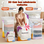 🧳【5-dielna sada】💨 Veľké, stlačiteľné vákuové úložné vrecko: nevyžaduje pumpičku, je nepriepustné a ideálne na úsporu miesta v kufri a doma ✈️