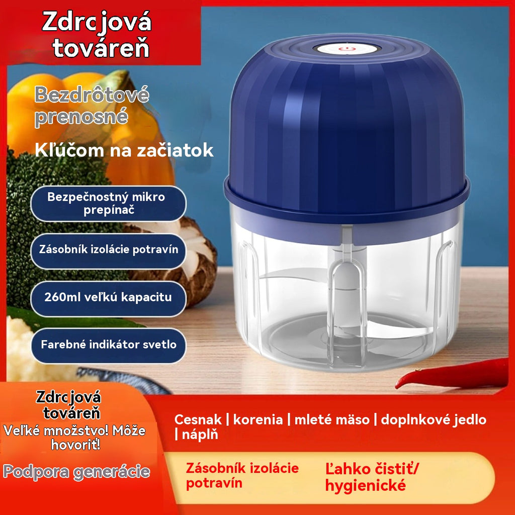 💥🧄 Elektrický sekač na cesnak, mini prenosný sekač na zeleninu