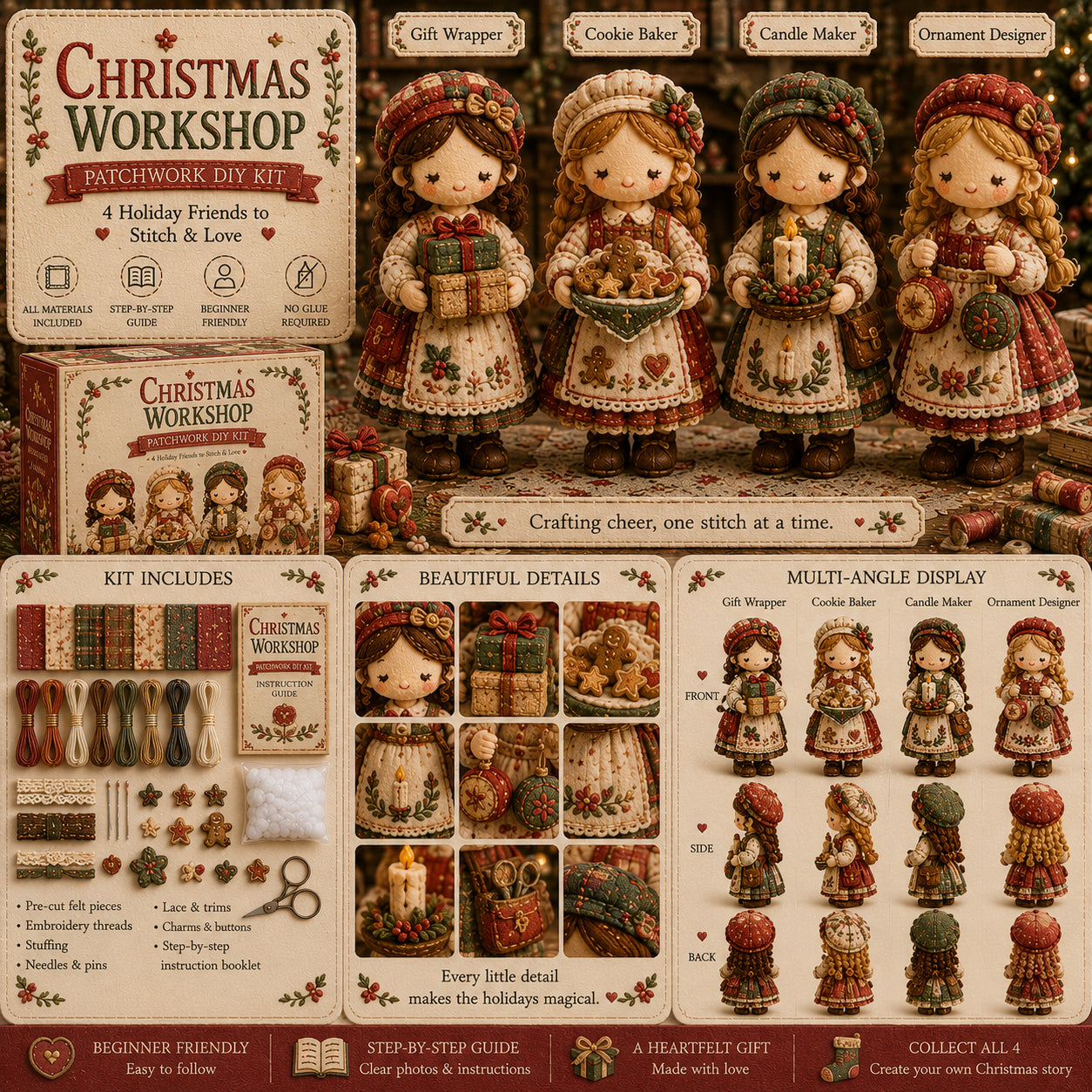 🎁Utolsó nap: Élvezd a 49% kedvezményt! 🧵 Miniatűr patchwork készlet a Miniature World sorozatból.