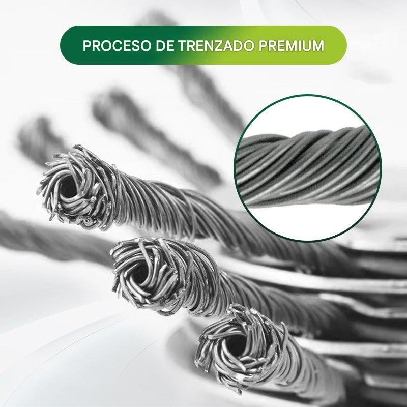 Cabezal de corte reemplazable para cortacésped/desbrozadora - cabezal de corte de acero para cortar césped
