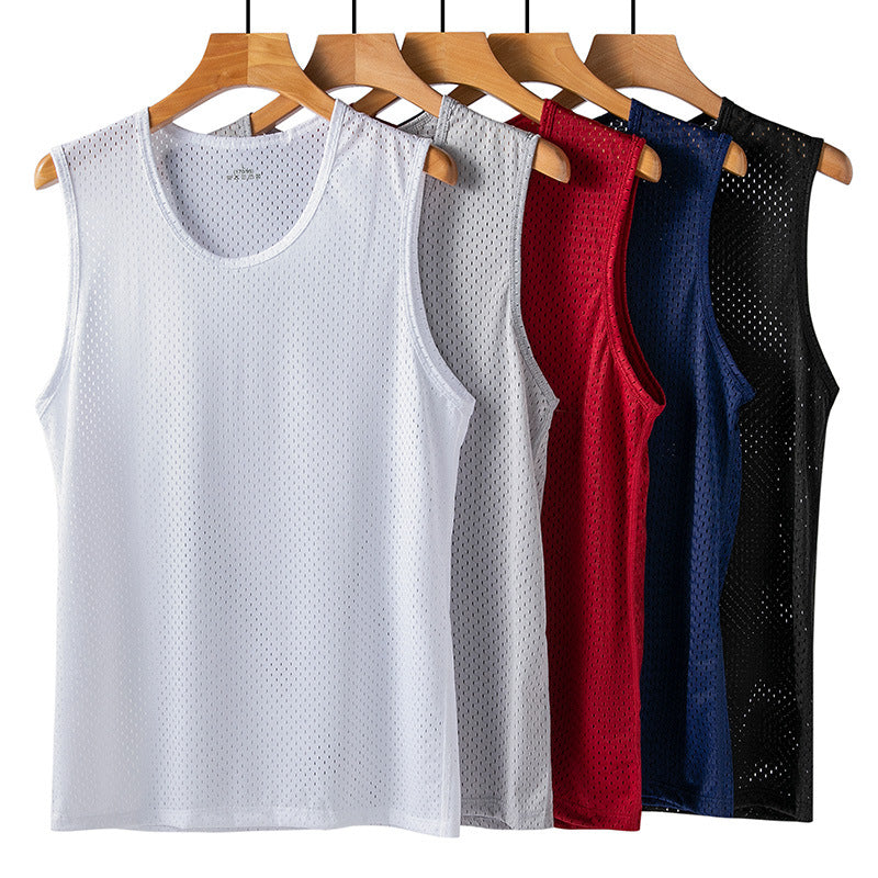 ✅Set de 5 maiouri casual barbati Ice Silk, usor de asortat cu orice tinuta, potrivite pentru purtarea de zi cu zi. ✅ Ușoare, respirabile și cu uscare rapidă.