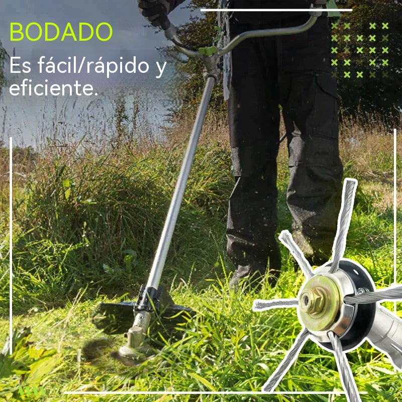 Cabezal de corte reemplazable para cortacésped/desbrozadora - cabezal de corte de acero para cortar césped