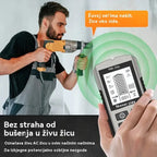 🔍Višenamjenski detektor metala, drva i kabela; sigurno i precizno locira skrivene cijevi i kabele.
