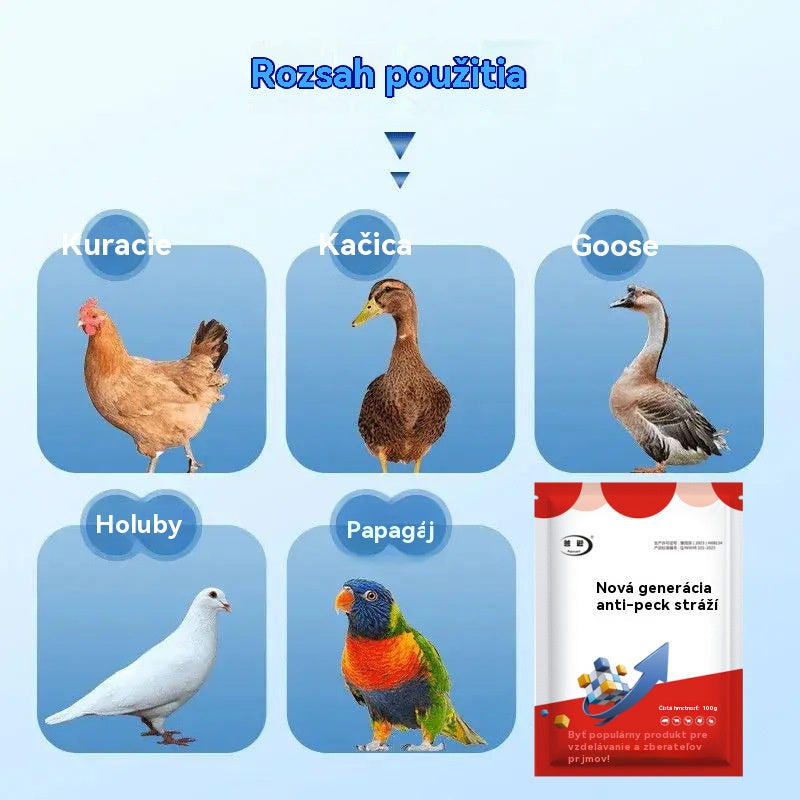 🐔【Kúpte 1, dostanete 1 zadarmo】🐓Veterinárny doplnok stopových prvkov proti klovaniu, vhodný pre sliepky, kačice, husi a tie, 🐣ktoré klujú pri vetracom otvore, perie alebo vajciach.