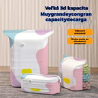 🧳【5-dielna sada】💨 Veľké, stlačiteľné vákuové úložné vrecko: nevyžaduje pumpičku, je nepriepustné a ideálne na úsporu miesta v kufri a doma ✈️