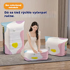 🧳【5-dielna sada】💨 Veľké, stlačiteľné vákuové úložné vrecko: nevyžaduje pumpičku, je nepriepustné a ideálne na úsporu miesta v kufri a doma ✈️
