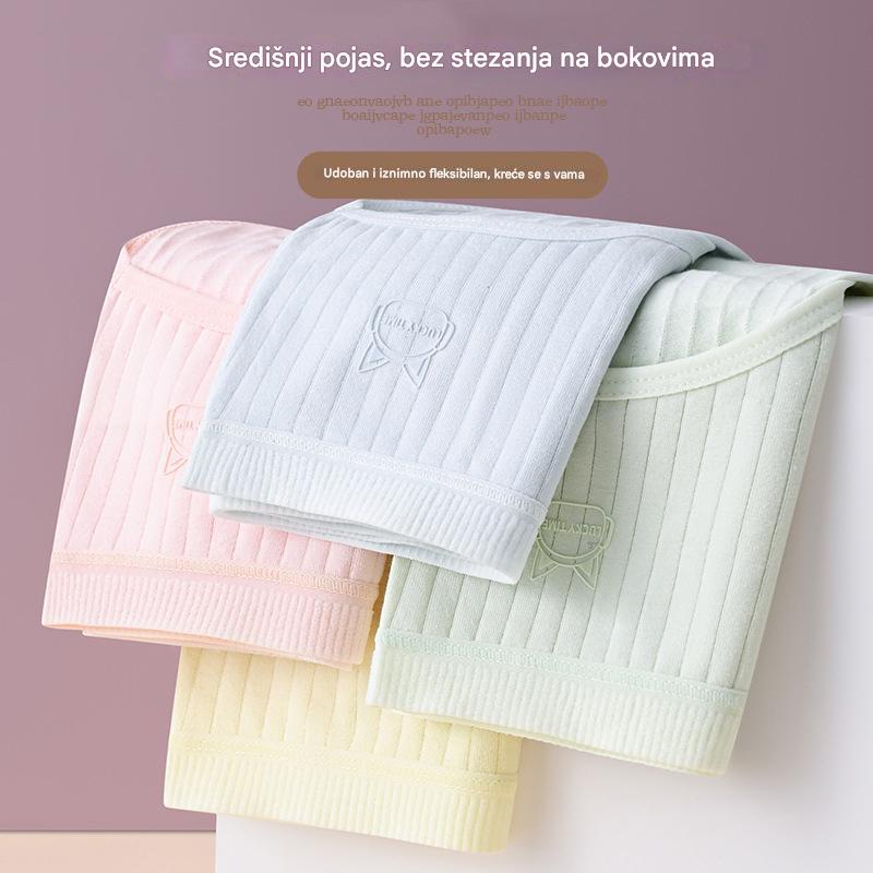 Jednostavno i napredno antibakterijsko žensko donje rublje s visokim strukom, za žene 35-90 kg