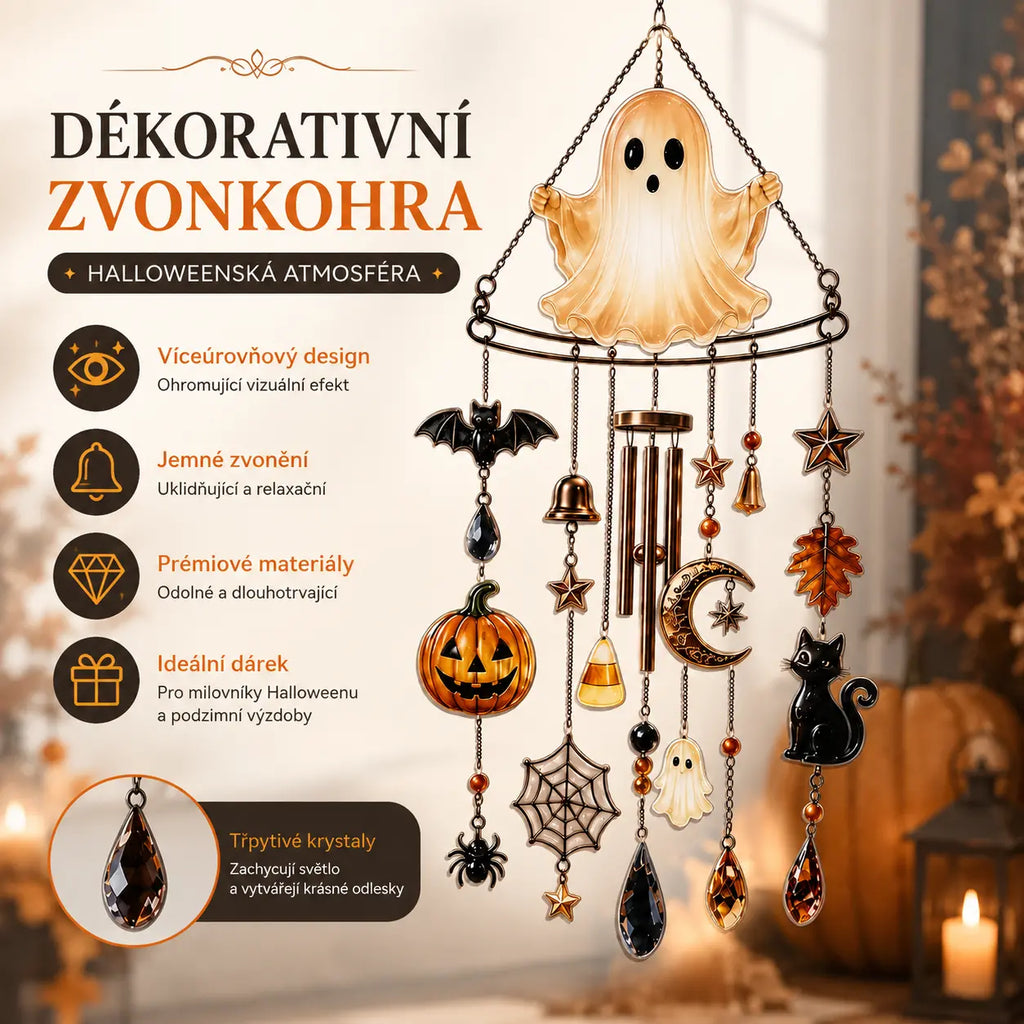 Halloweenska akcia pre ranné vtáčatá: Užite si 49% zľavu na veterné zvonkohry
