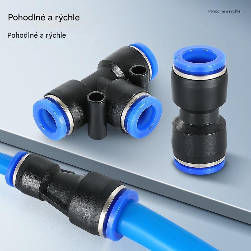 🔥✨Súprava príslušenstva pre vzduchovú hadicu 1/4 palca s možnosťou pripojenia stlačením ⚡🔧
