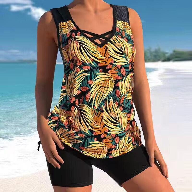 🩱【Kúp 1 a získaj 1 zadarmo】【S-5XL】🩱Dvojdielne plavky s etnickou potlačou 🌊