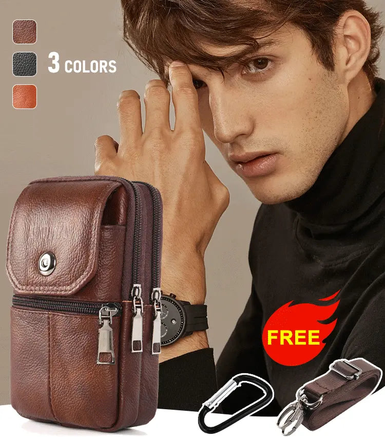 🔥Nový retro pánsky batoh vyrobený z pravej kože, vrchná vrstva z hovädzej kože, veľmi odolný voči oderu a vode.